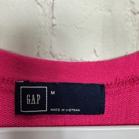 GAP SLEEVELESS TANK SWING DRESS pink knit viscose rayon sz M GUC - Picture 2 of 5